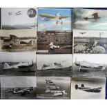 Postcards, Aviation collection of approx. 96 cards inc. Daily Mail Tour 1912, pilots, Grahame White,