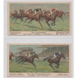 Cigarette cards, Horseracing, Boguslavsky, Big Events on the Turf, 2 type cards, 'P' size, nos 4 and