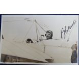 Postcard / Autograph, Aviation, signed RP postcard showing Bentfield Charles Hucks (1884-1918) in