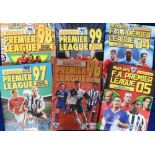 Trade cards, Football, Merlin, FA Premier League Sticker collection albums, largely complete but