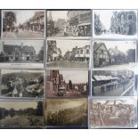 Postcards, Worcestershire, selection of 28 cards, both RPs (20) and printed (8), showing social