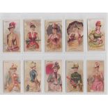 Cigarette cards, USA, Allen & Ginter, Parasol Drill, (set, 50 cards) (some slight age toning to