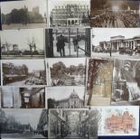 Postcards, a mix of approx. 44 better cards of Central London with 34 RP's inc. Westminster Abbey (