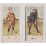 Cigarette cards, Cope's, Cope's Golfers, 2 type cards, no 41, 'The Brassey' & no 42, 'The Parish