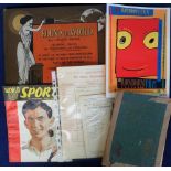 Ephemera, mixed age collection of books, pictures, pamphlets etc. inc. Wellingborough School