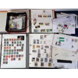 Stamps, collection of GB & world stamps in albums, boxes and loose, many different countries, mostly