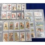 Cigarette cards, album containing a quantity of part sets, inc. Gallaher The Great War Series (