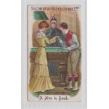 Cigarette card, Salmon & Gluckstein, Billiard Terms, (small numerals), type card, no 8 'A Miss in