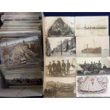 Postcards, a good mixture of approx. 370 UK topographical and subject cards inc. Hook Norton