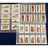 Cigarette cards, Mitchell's, three sets, Arms & Armour (50 cards, mostly vg), Army Ribbons & Buttons