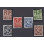 Stamps, GB, SG 476-478c set of 6 KGVI high values UM. Cat £460