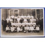 Postcard, Football, Fulham Football Club, postcard showing 1907/08 players, manager and officials (