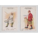 Cigarette cards, Clarke's, Sporting Terms, Golf Terms, 2 cards, 'A Lofting Iron' ('Musk Rose'