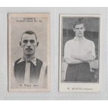 Cigarette cards, two scarce type cards, Clarke's Football Series W. Place junr (gen gd) & Jones Bros