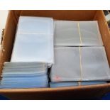 Postcard accessories, a collection of approx. 1600 second hand postcard sleeves, all in useable