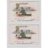 Cigarette cards, Clarke's, Sporting Terms, Golf Terms, 2 cards, both 'Dead on the Green with his