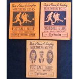 Football, Northern Echo Football Guides, season 1928/29, 1929/30 & 1930/31 approx. 170 pages which