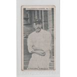 Cigarette card, I. Rutter & Co, Cricketers Series, type card, no 1, J.T. Hearne, Middlesex (