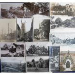 Postcards, a collection of approx. 36 cards of Derbyshire with many street scenes and villages, also