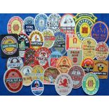 Beer labels, a mixed selection of 31 different labels (2 with contents), various shapes, sizes and