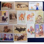 Postcards, subject collection of approx. 80 cards, the majority published by Valentines, inc.