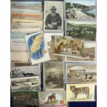 Postcards, Isle of Man, ferry scenes, ships (16) inc. artist drawn coloured comic, Louis Wain '