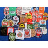 Beer labels, a mixed selection of 29 different labels, (6 with contents) various shapes, sizes and