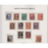 Stamps, USA, mint and used collection 1850's onwards contained in 5 SG Davo albums, incomplete run