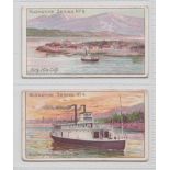 Cigarette cards, Taddy, Klondyke Series, 2 cards nos 4 & 9 (both with sl rounded corners, gen gd) (