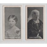 Cigarette cards, Charlesworth & Austin, British Royal Family, two cards, H.R.H. Princess Victoria