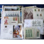 Stamps, collection of New Zealand covers, FDCs including signed, and miniature sheets.