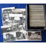 Postcards, a good collection of over 500 French topographical cards in box, with many street scenes,