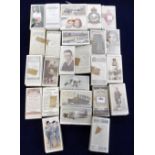 Cigarette cards, collection of 26 wrapped sets, all appear to be complete but not individually