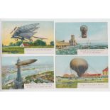 Postcards, Aviation, a set of 12 cards issued by Edward Cook & Co 'The Lightening Series of Flying