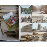 Postcards, Wales, a collection of approx. 400 cards, RP's and printed, mostly scenic views,