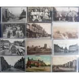 Postcards, Staffordshire, topographical, selection of 33 cards inc. RPs (15) and printed (18),