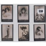Cigarette cards, Ogden's, Guinea Gold, 52 different Continental Actresses, all Base B, large size,