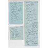 Golf Autographs, a fine collection of 40+ pencil signatures on album pages all from the 1930's