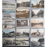 Postcards, Warwickshire, interesting mixture of approx. 200 cards, mixture of RPs and printed,