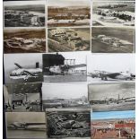 Postcards, Aviation, a selection of approx. 43 mixed age cards and photos off aircraft & airports