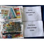 Stamps, Channel Islands, a quantity of mint decimal postage stamps with face values Guernsey £250+