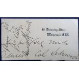 Autograph, Politics, Herbert Asquith (1852-1928), Prime Minister, piece cut from 10 Downing Street