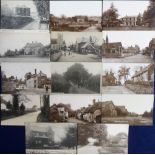 Postcards, a mixed Dorset collection of 14 cards inc. RP's of Stourpaine village (2), Manor Rd