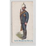 Cigarette card, Wholesale Tobacco Co, Army Pictures (Home & Colonial Regiments), type card, 'Cape