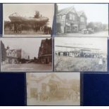 Postcards, Sussex, 5 RPs, Royal Mail van outside St. Leonards railway station, Seddlescombe Bakery &