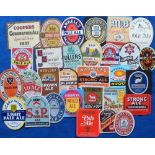Beer labels, a mixed selection of 30 different labels (2 with contents), various shapes, sizes and