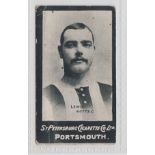 Cigarette card, St Petersburg Cigarette Co Ltd, Footballers, type card, Lewis, Notts County, (edge