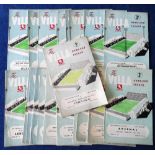 Football programmes, collection of 26 Aston Villa home programmes all from the 1950s, inc. v.