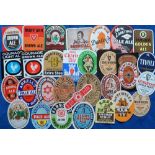 Beer labels, a mixed selection of 30 different labels, (8 with contents), various shapes, sizes
