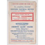 Football programme, Aldershot v. Reading, 1 Sep 1937 Div. 3 South (slightly creased) (1)